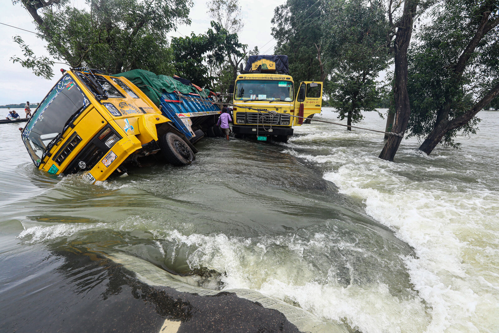Trucks in the Flood