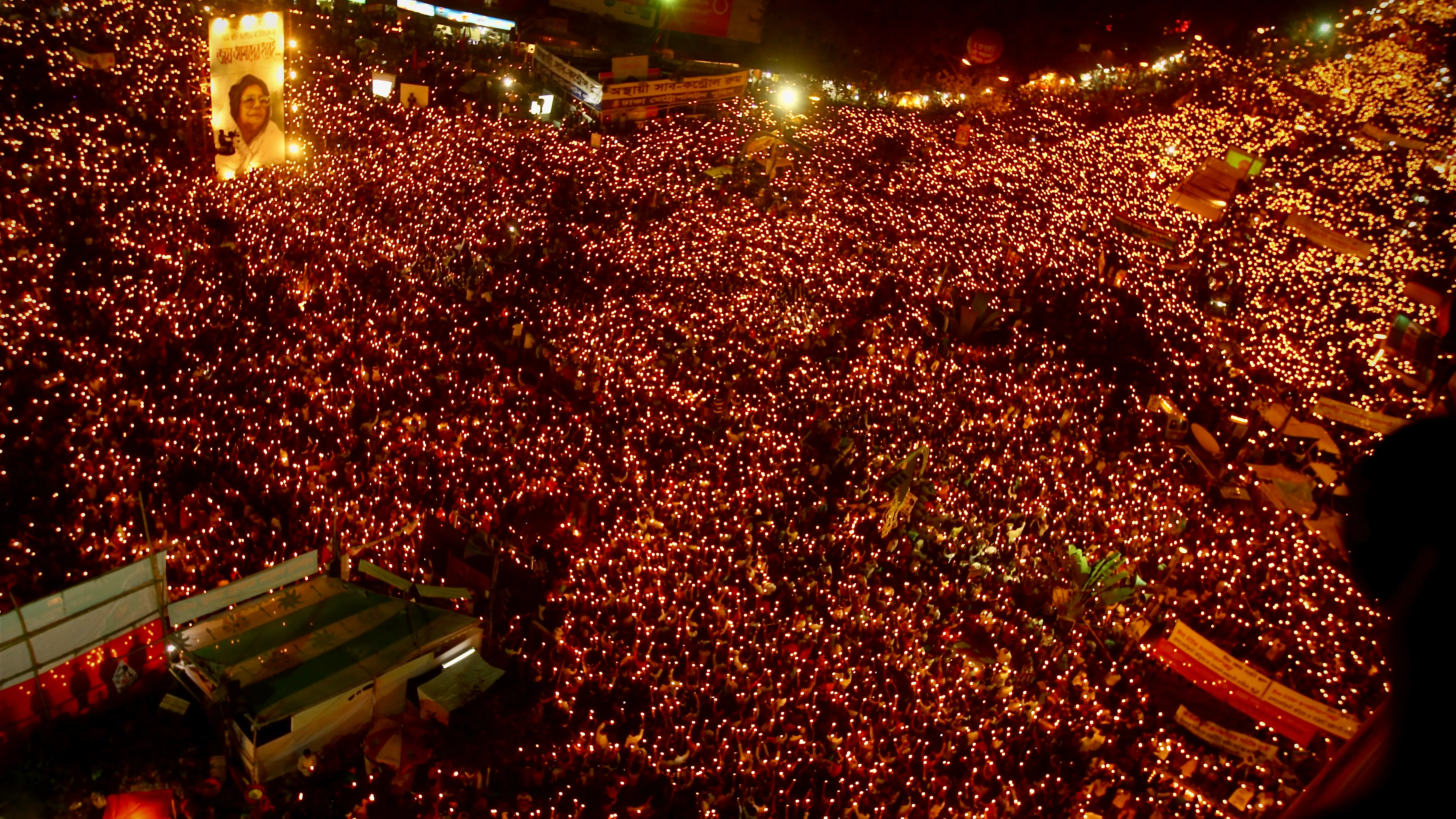 Candlelight vigil at Shahbagh, Dhaka, 2013